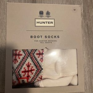 New Hunter U Fair-isle boot socks size medium